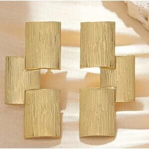 Gold Textured Earrings